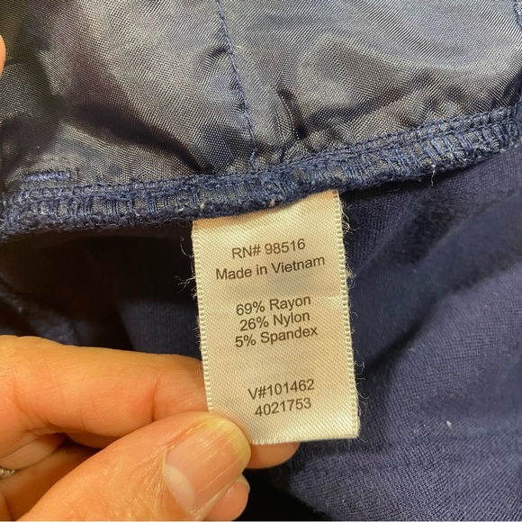 Coldwater Creek Navy Blue Dress Pants Natural Fit Women’s 6 Spandex - Picture 3 of 6